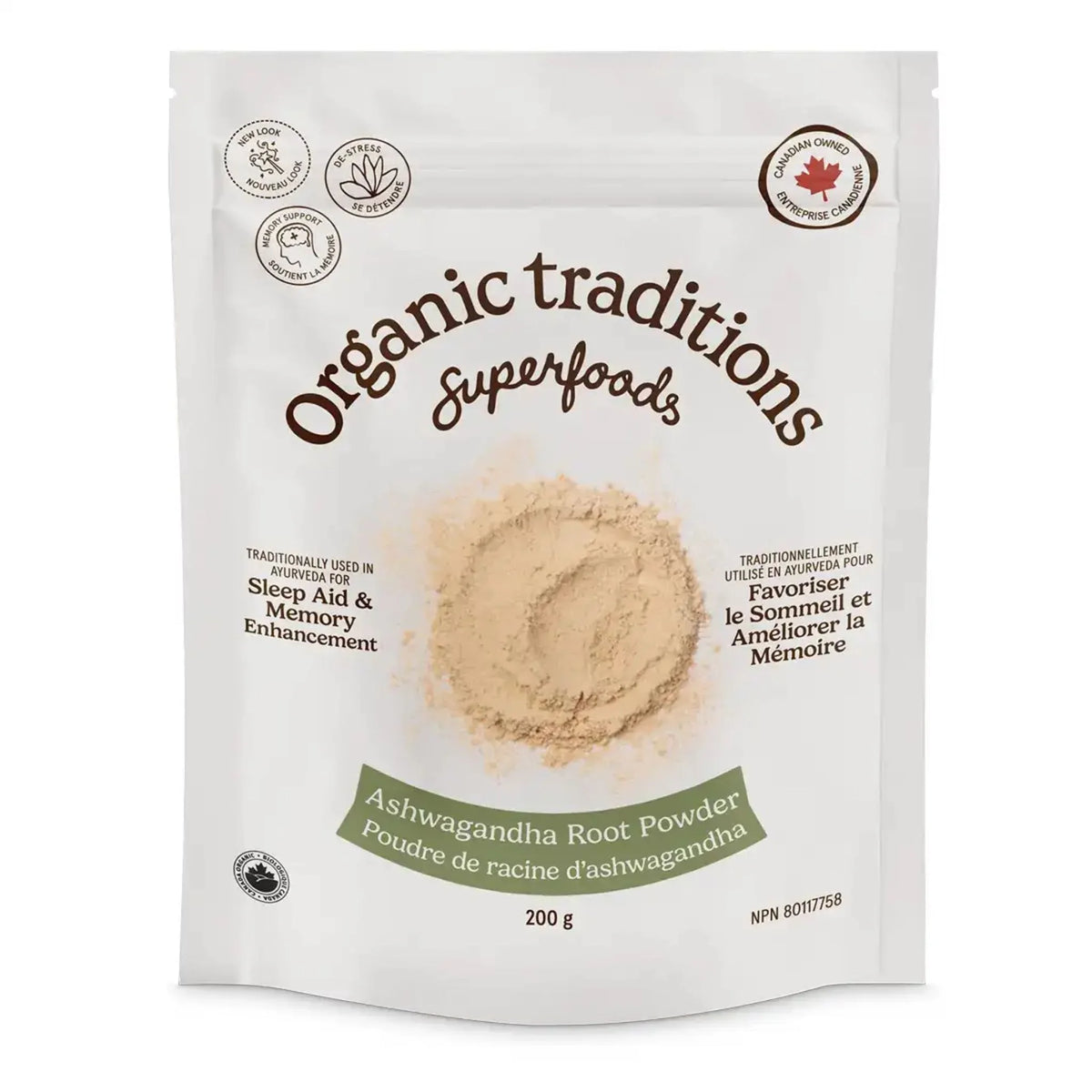 Organic Traditions Ashwagandha Root Powder - 200g
