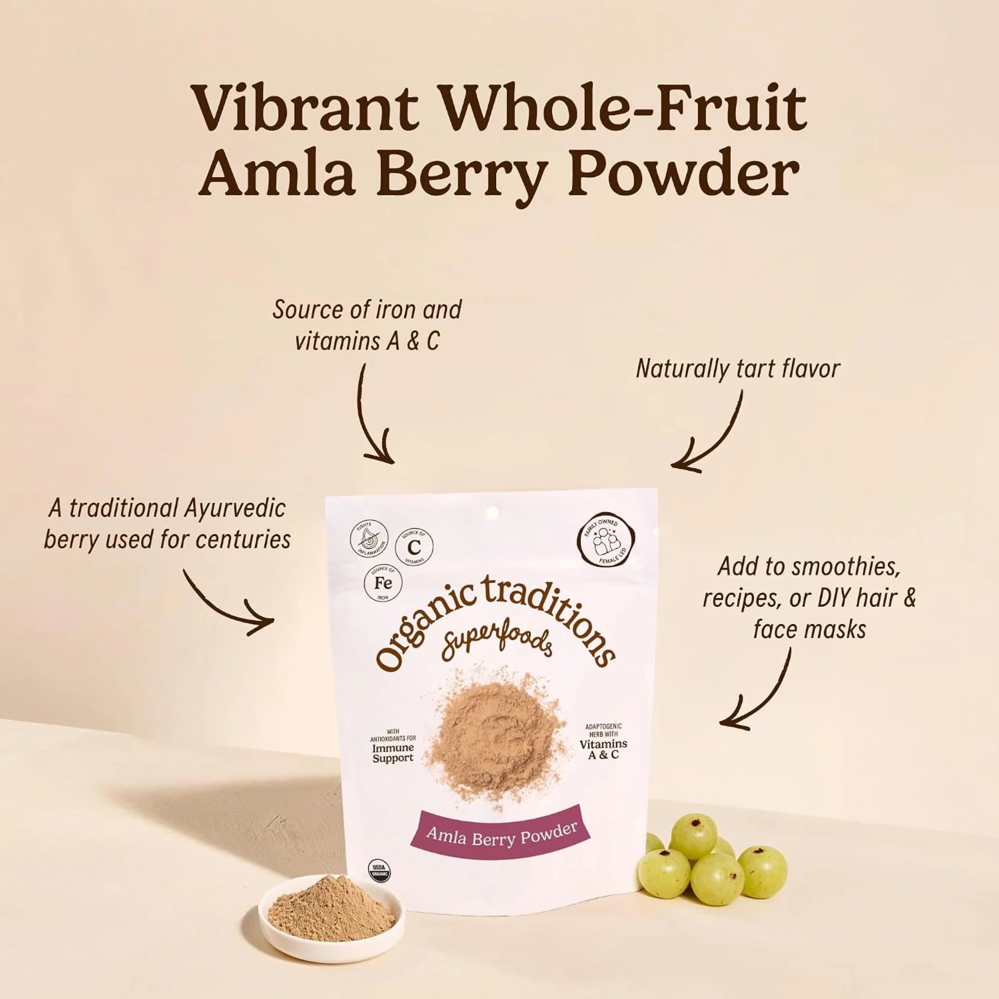 Organic Traditions Amla Powder - 200g
