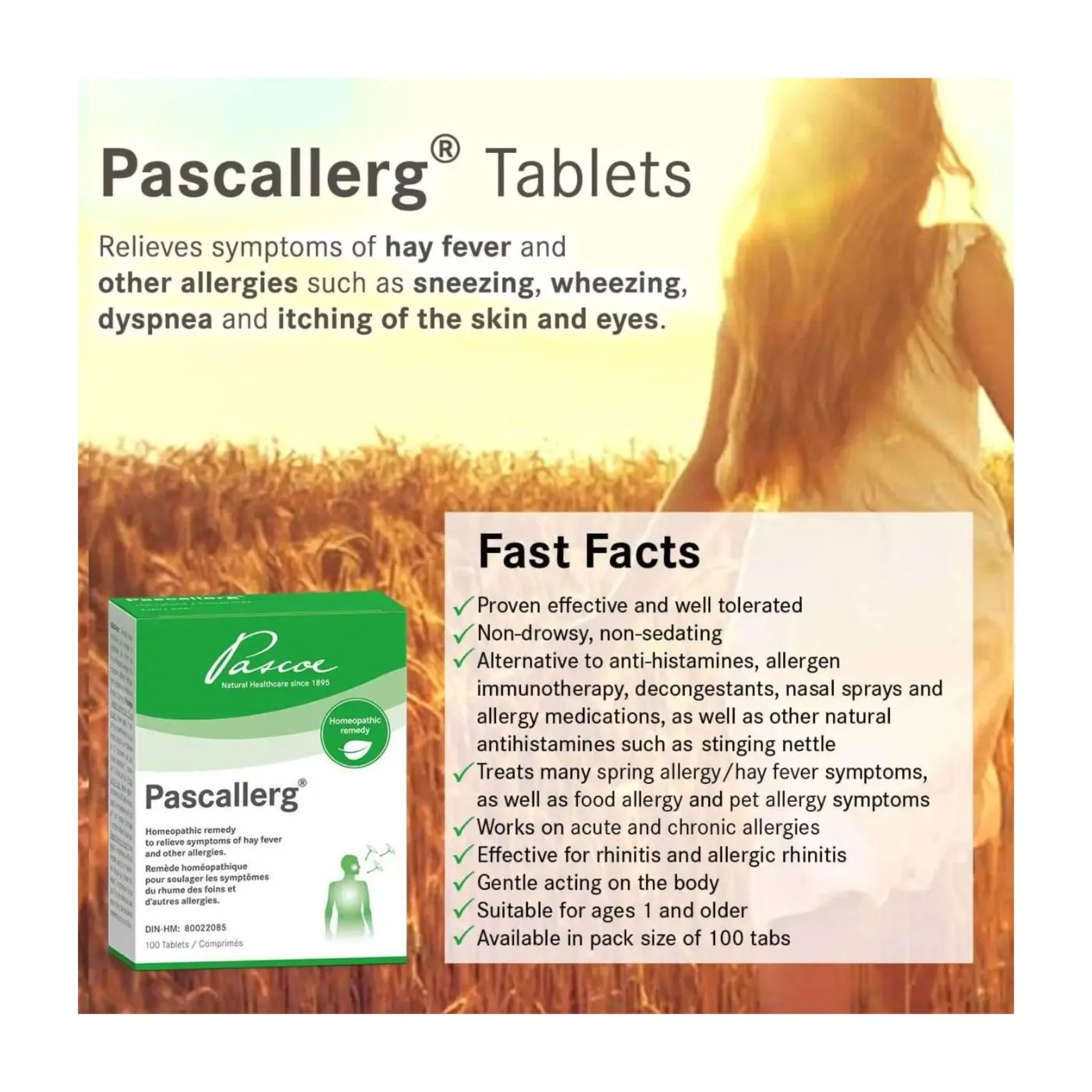 Pascoe Canada Pascallerg 100 Tabs