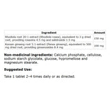 MediHerb Rhodiola & Ginseng 60 Tablets