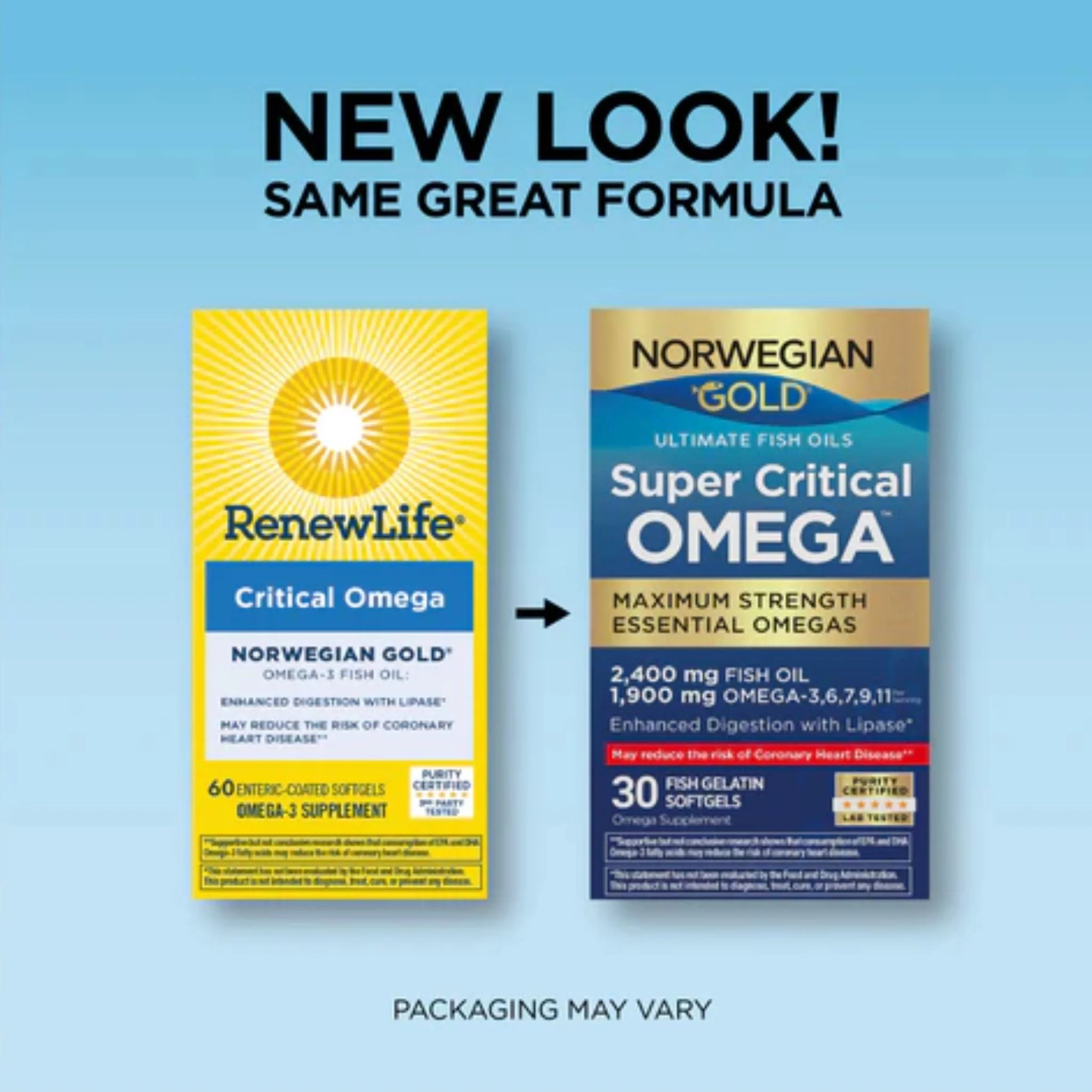 Renew Life Norwegian Gold Super Critical Omega 30 Softgels - Nature's Source Inc