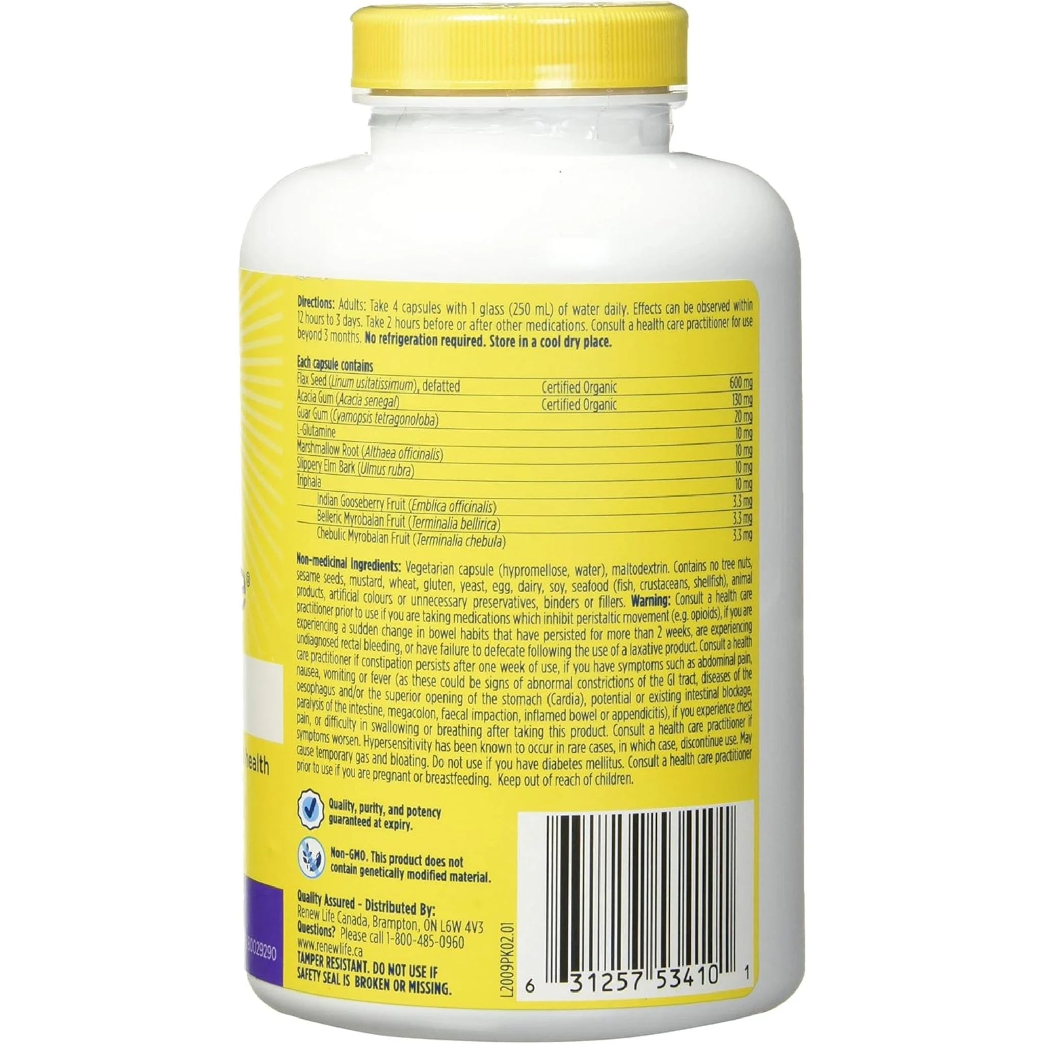 Renew Life FibreSMART (Digestive Support) 240 Veg-Caps - Nature's Source Inc