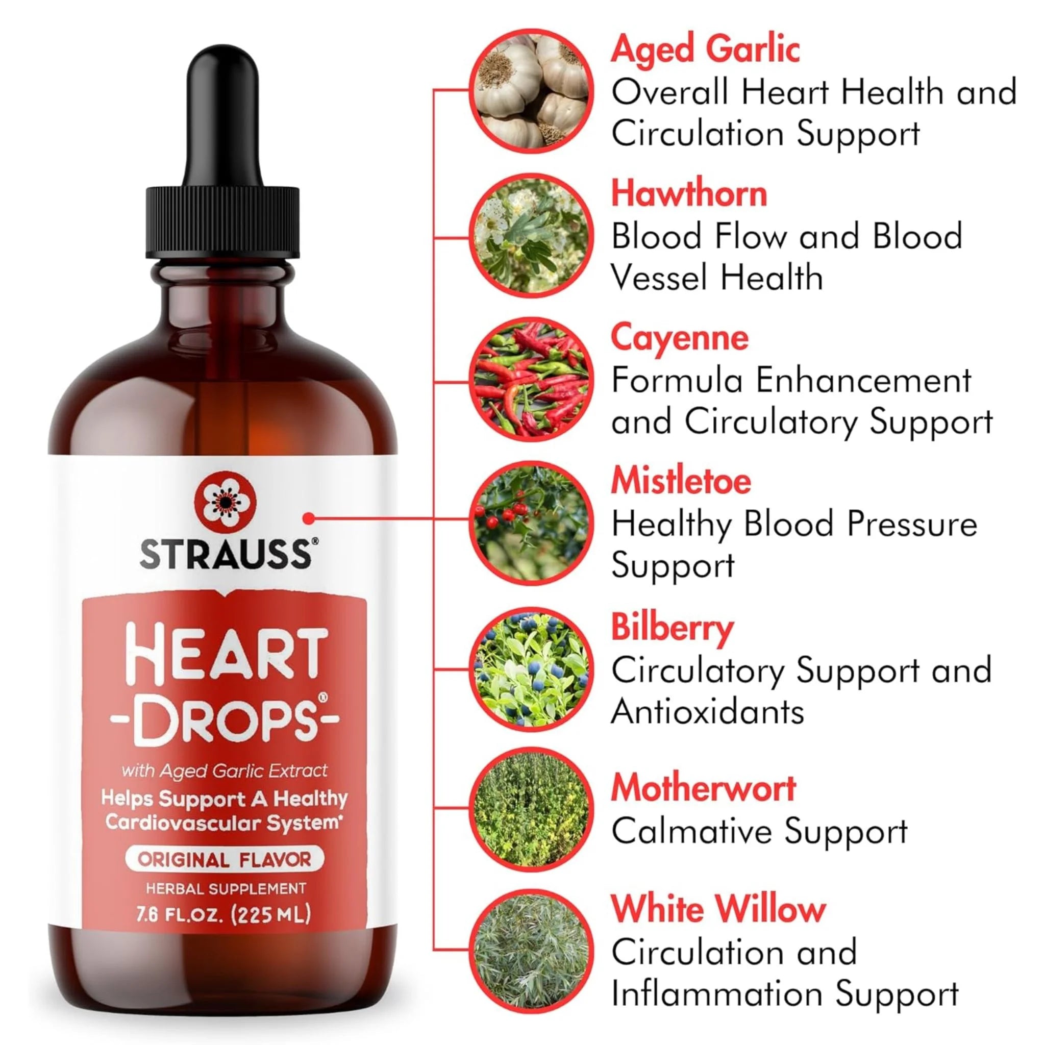 Strauss Heartdrops Original (225ml) - Nature's Source Inc