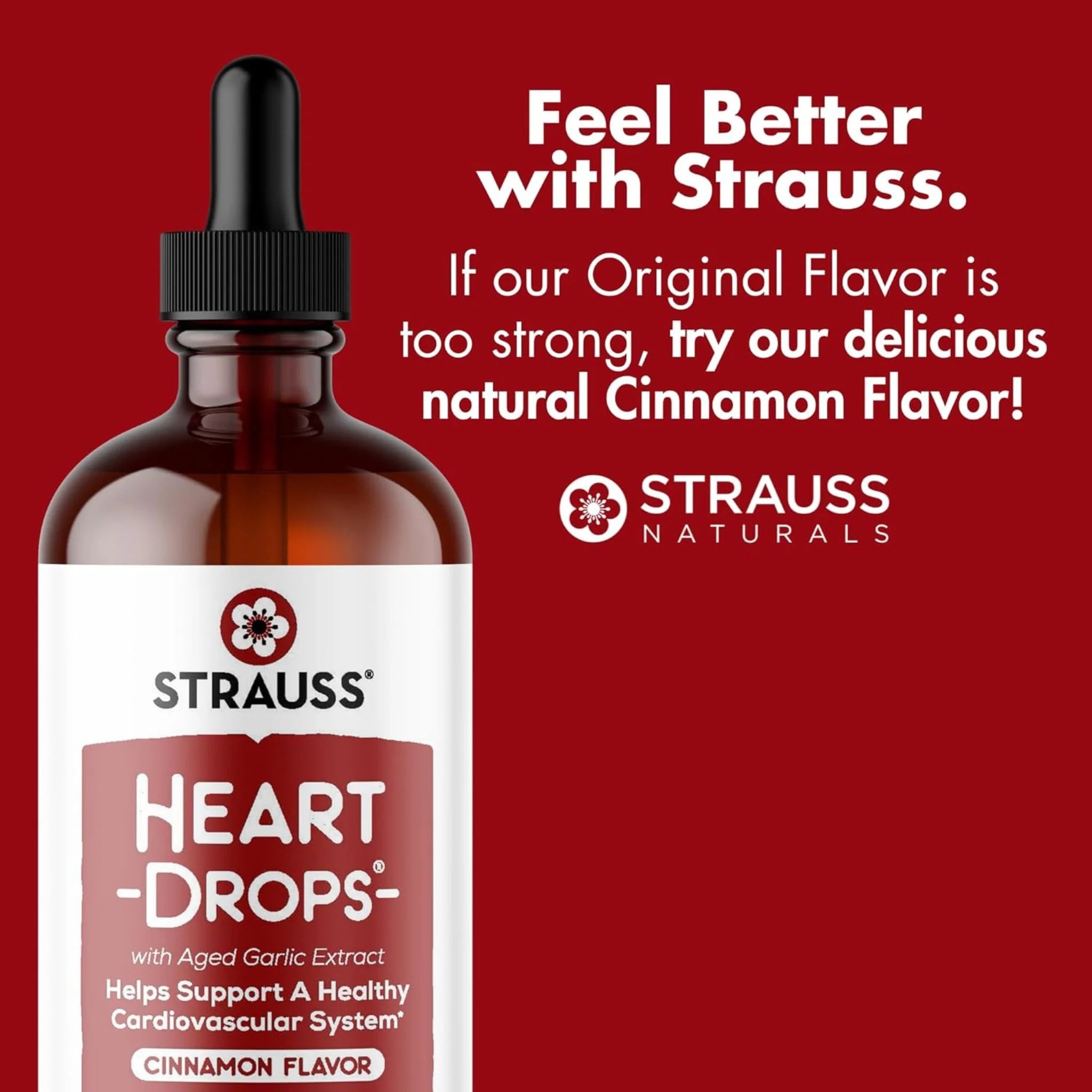 Strauss Heartdrops Cinnamon 225ml