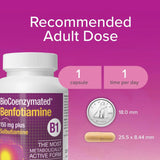Natural Factors Biocoenzymated Benfotiamine B1 30c