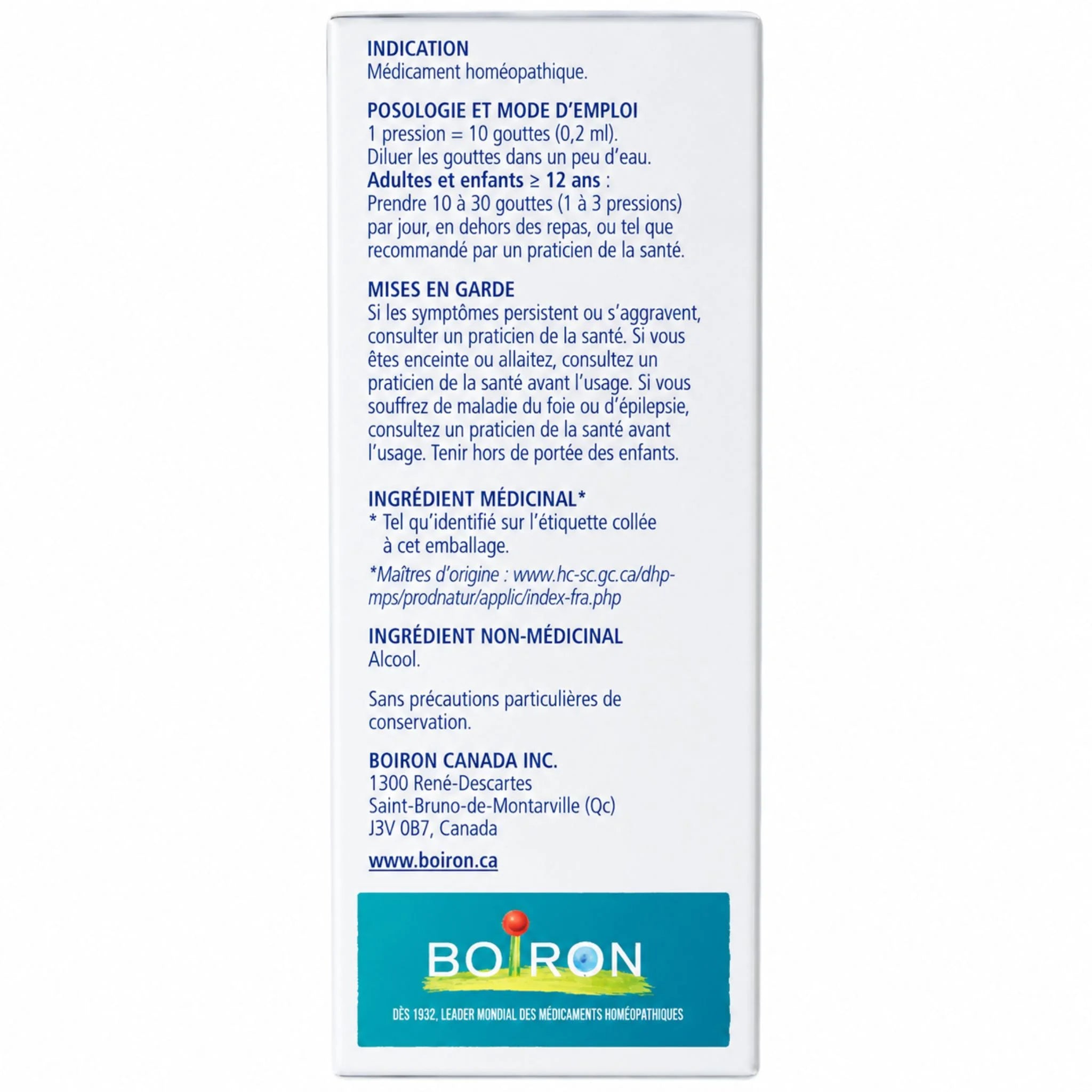 Boiron Aconitum 200ch Liquid 30mL