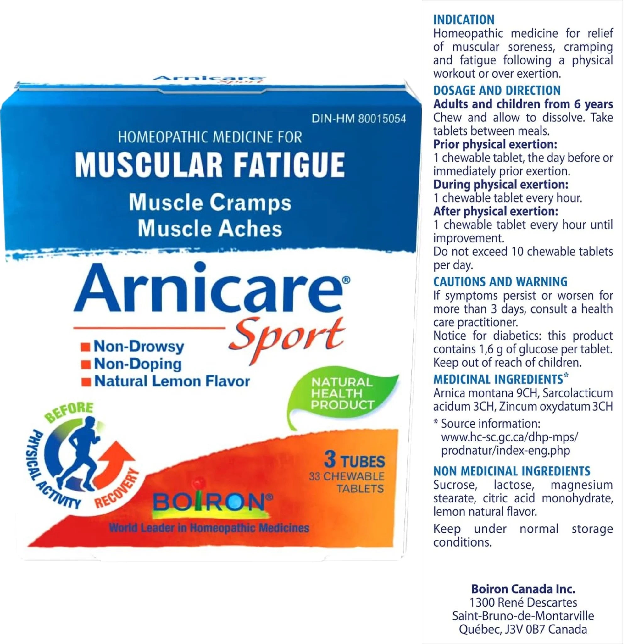 Boiron Arnicare Sport 33 C-T 3 Tubes