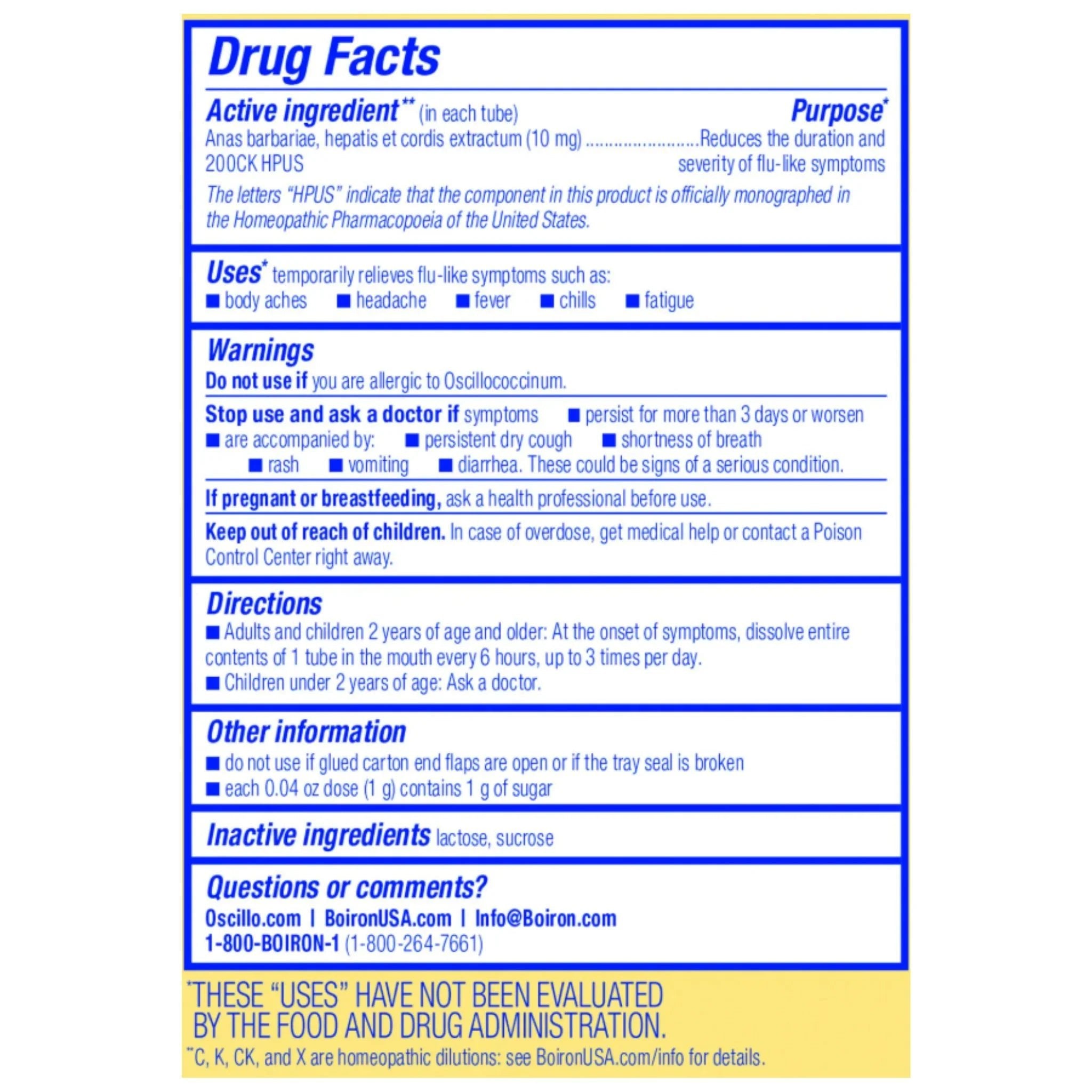 Boiron Oscillococcinum 30 Doses - Nature's Source Inc