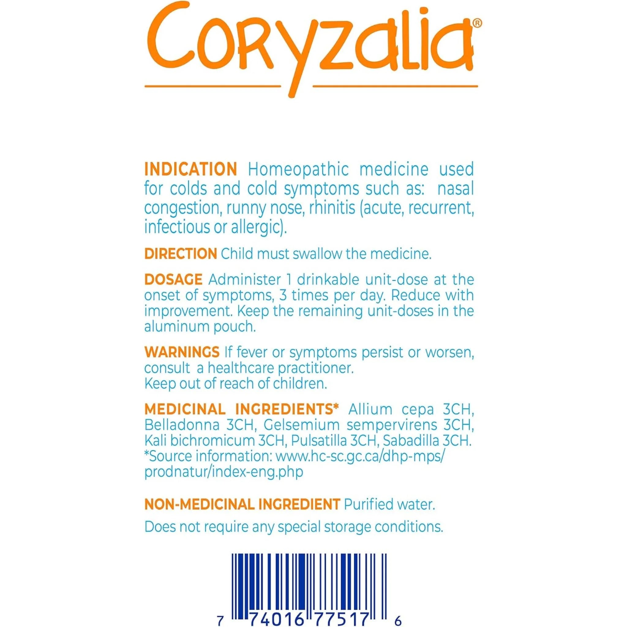 Boiron Coryzalia (Kids) 30ml