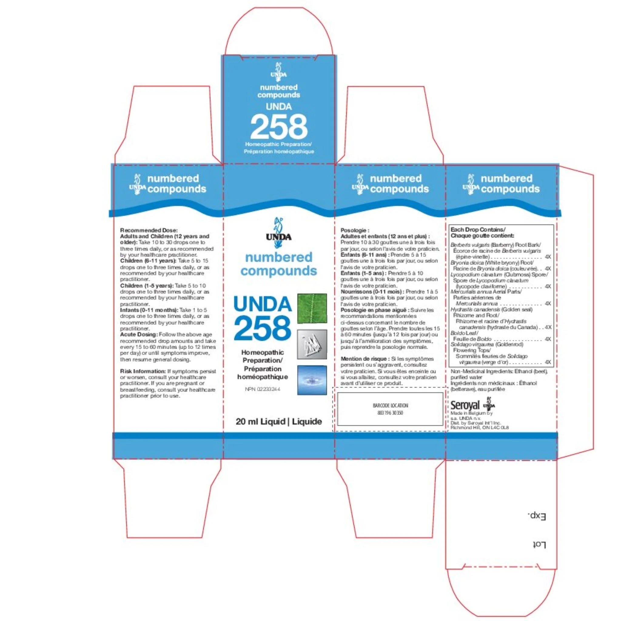 UNDA 258 20ml