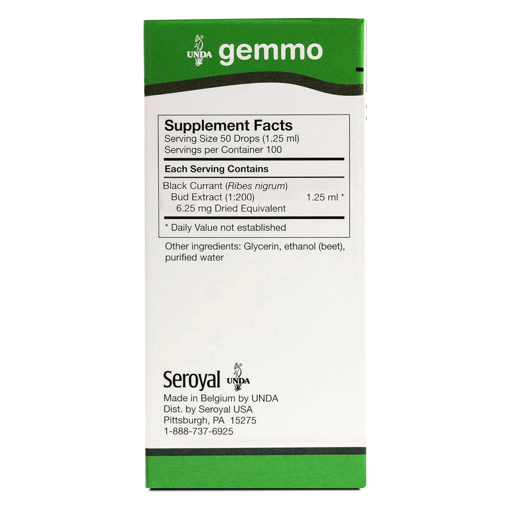 UNDA Gemmotherapy Ribes Nigrum 125ml - Nature's Source Inc