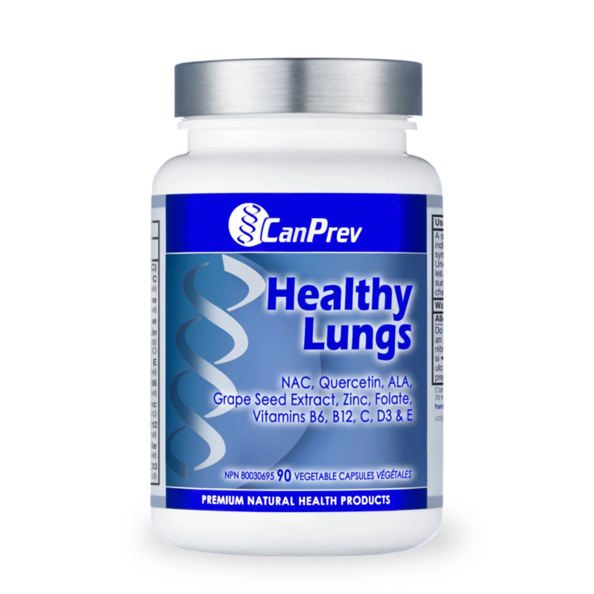 CanPrev Healthy Lungs 90 Vegan Capsules - Nature's Source Inc