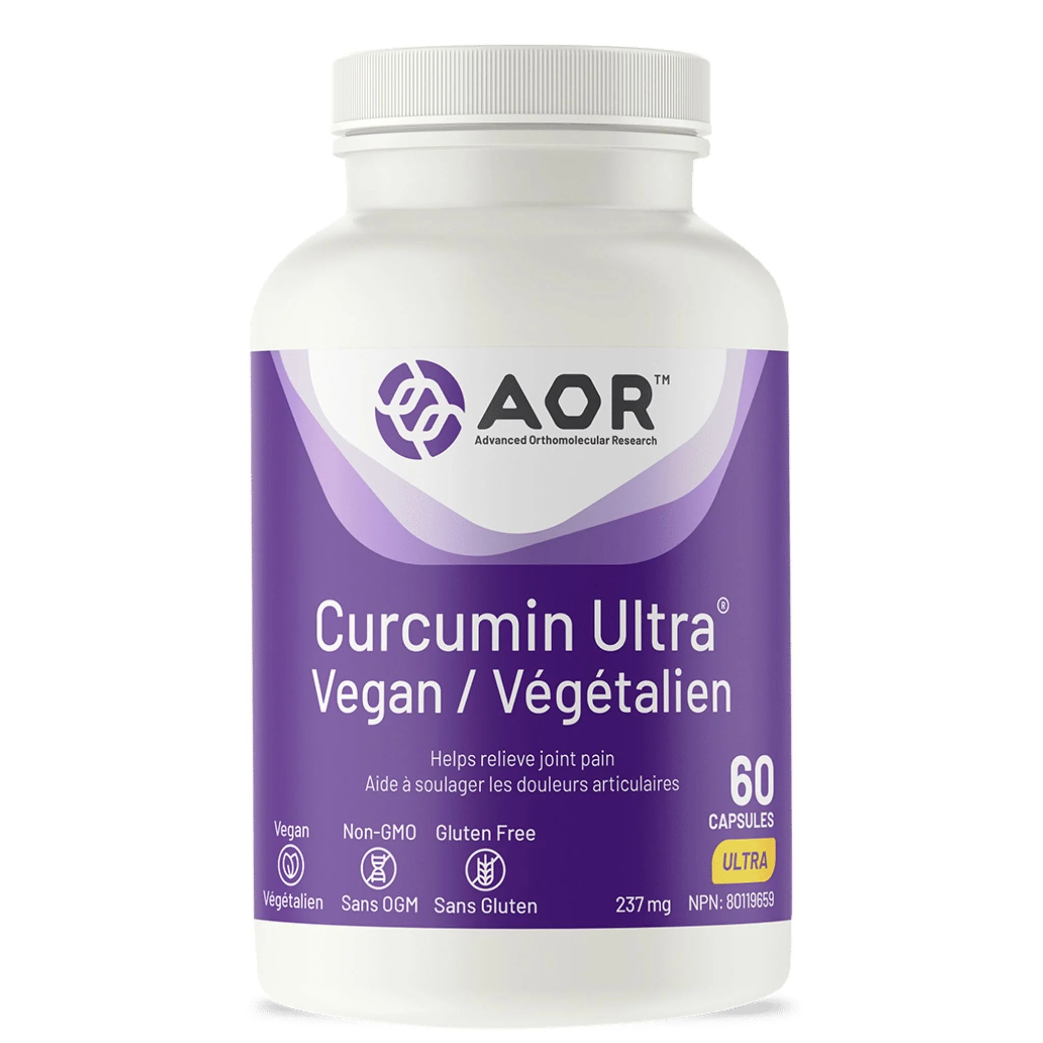 AOR Curcumin Ultra 237mg, 60 Softgels - Nature's Source Inc