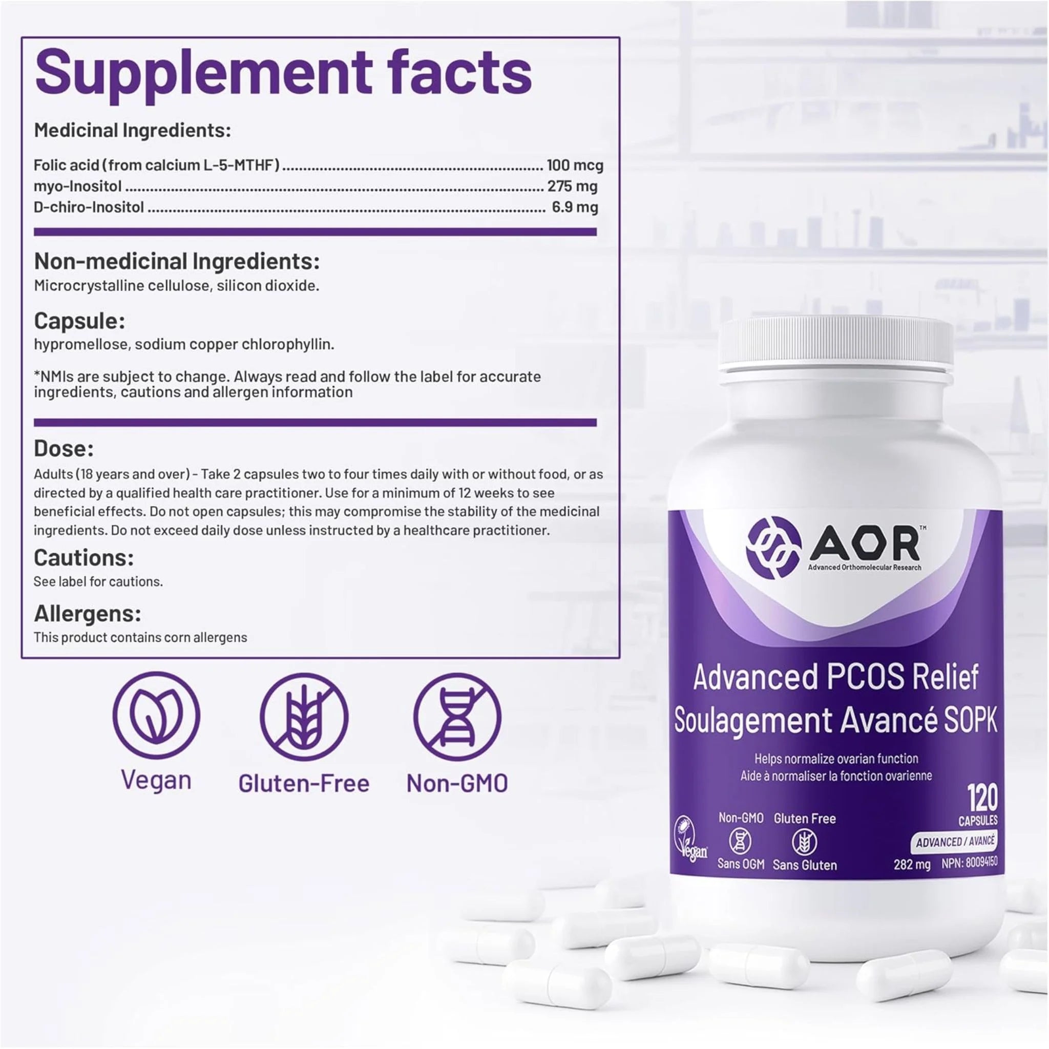 AOR Advanced PCOS 120 Capsules