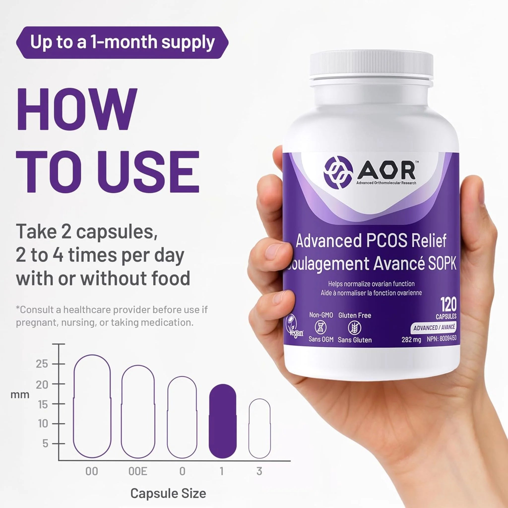 AOR Advanced PCOS 120 Capsules