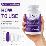 AOR Cholesterol Control 60 Veg - Caps - Nature's Source Inc