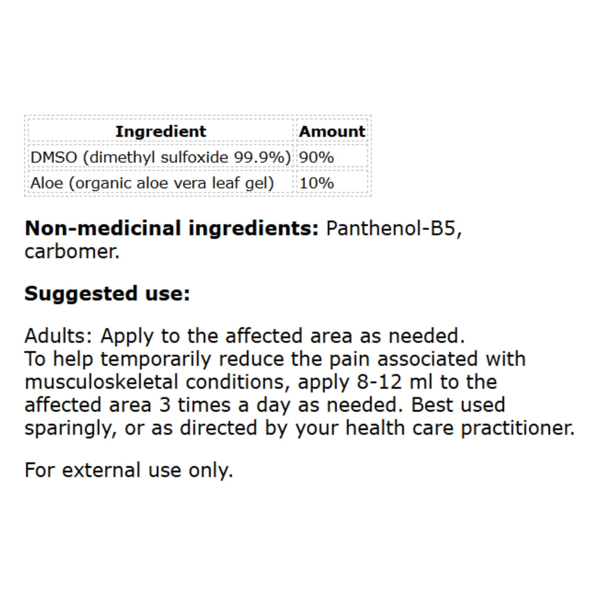 Doctor's Choice DMSO Gel 100g