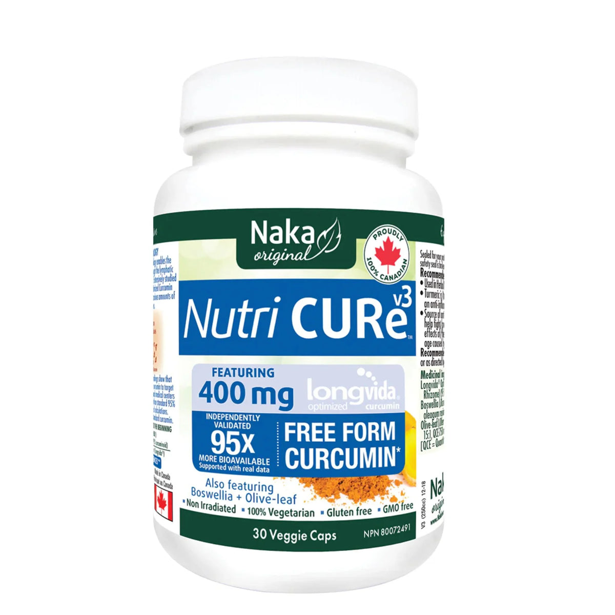 Naka Herbs Nutri Cure V3 30 Veg-Caps