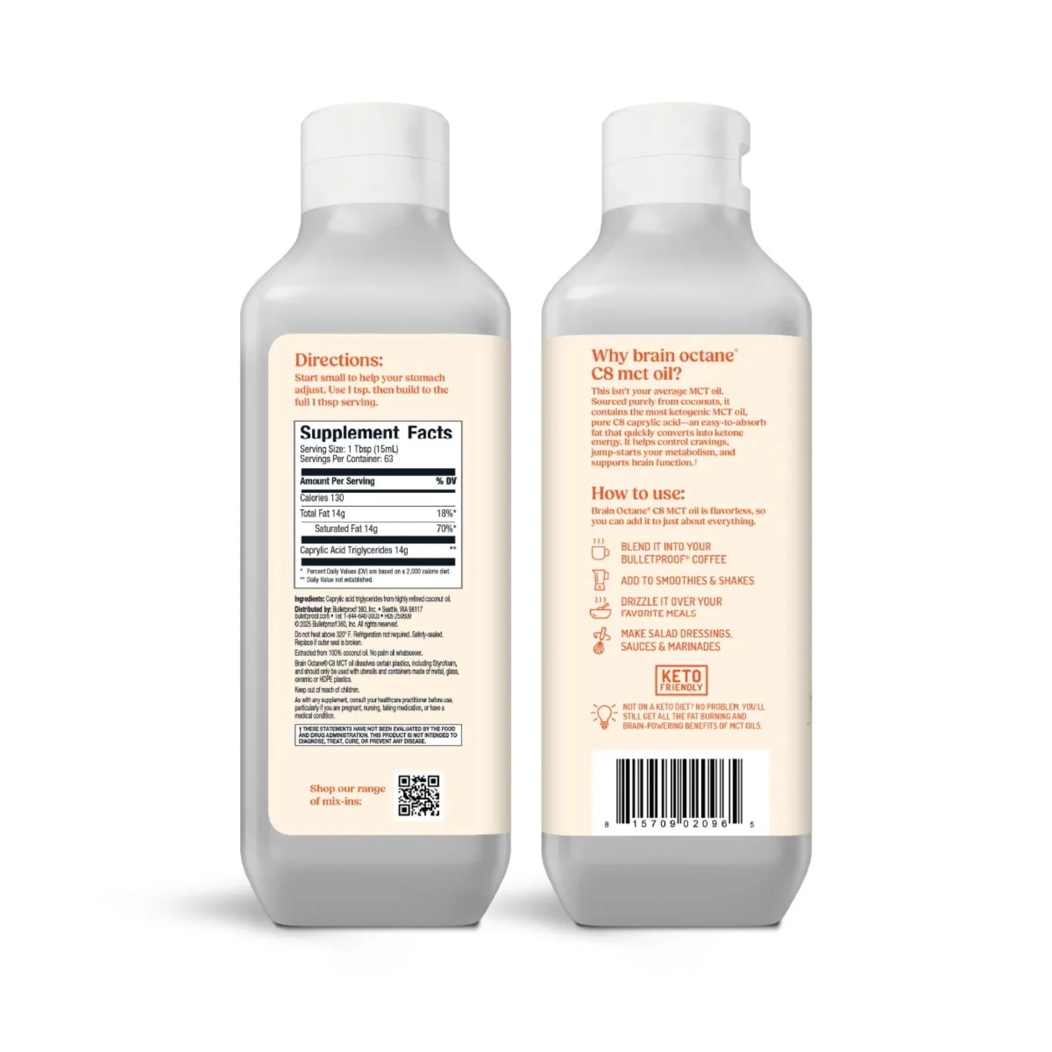 Bulletproof Brain Octane 946ml - Nature's Source Inc