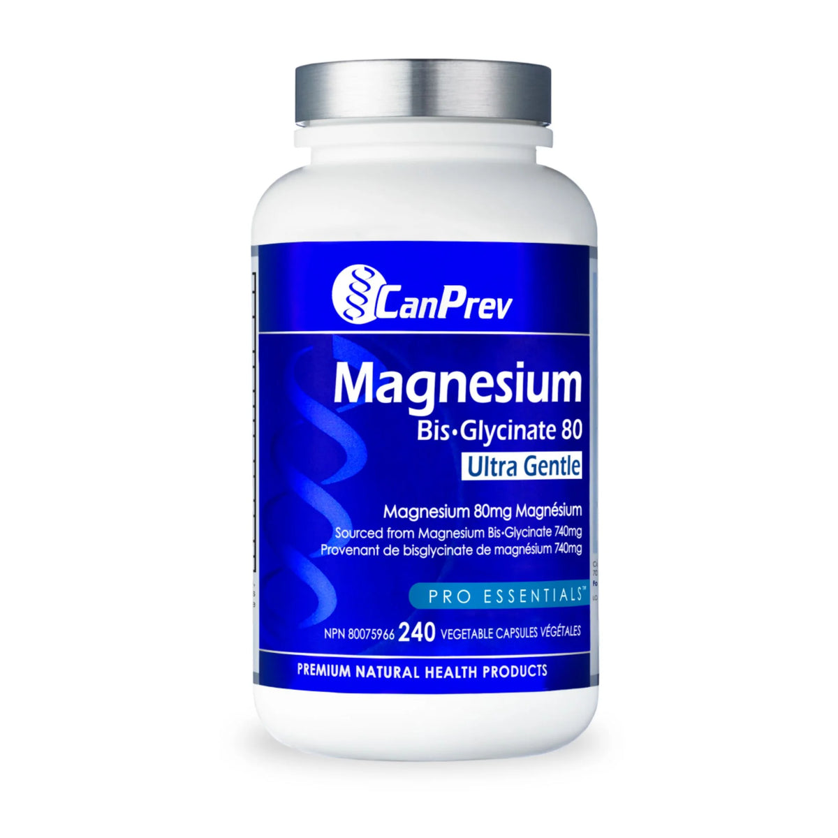 CanPrev Magnesium Bisglycinate 80mg 240c - Nature's Source Inc