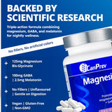 CanPrev Magnesium + GABA and Melatonin for Sleep, 120 Vegan Capsules - Nature's Source Inc