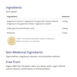 CanPrev Magnesium + GABA and Melatonin for Sleep, 120 Vegan Capsules - Nature's Source Inc