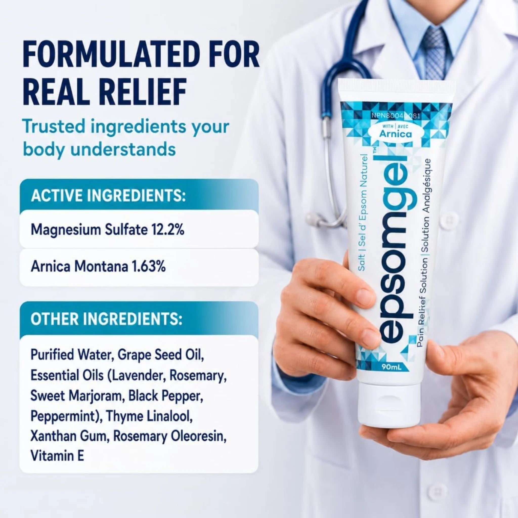 Epsom Gel Pain-Relief 90ml