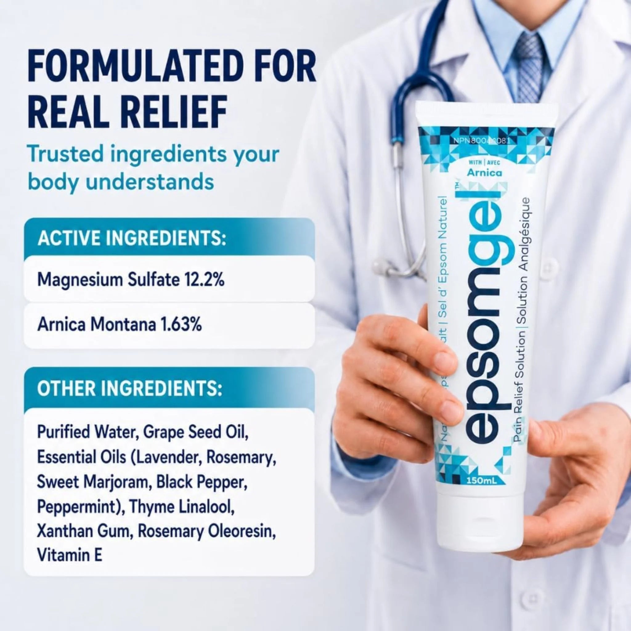 Epsom Gel Pain-Relief 150ml