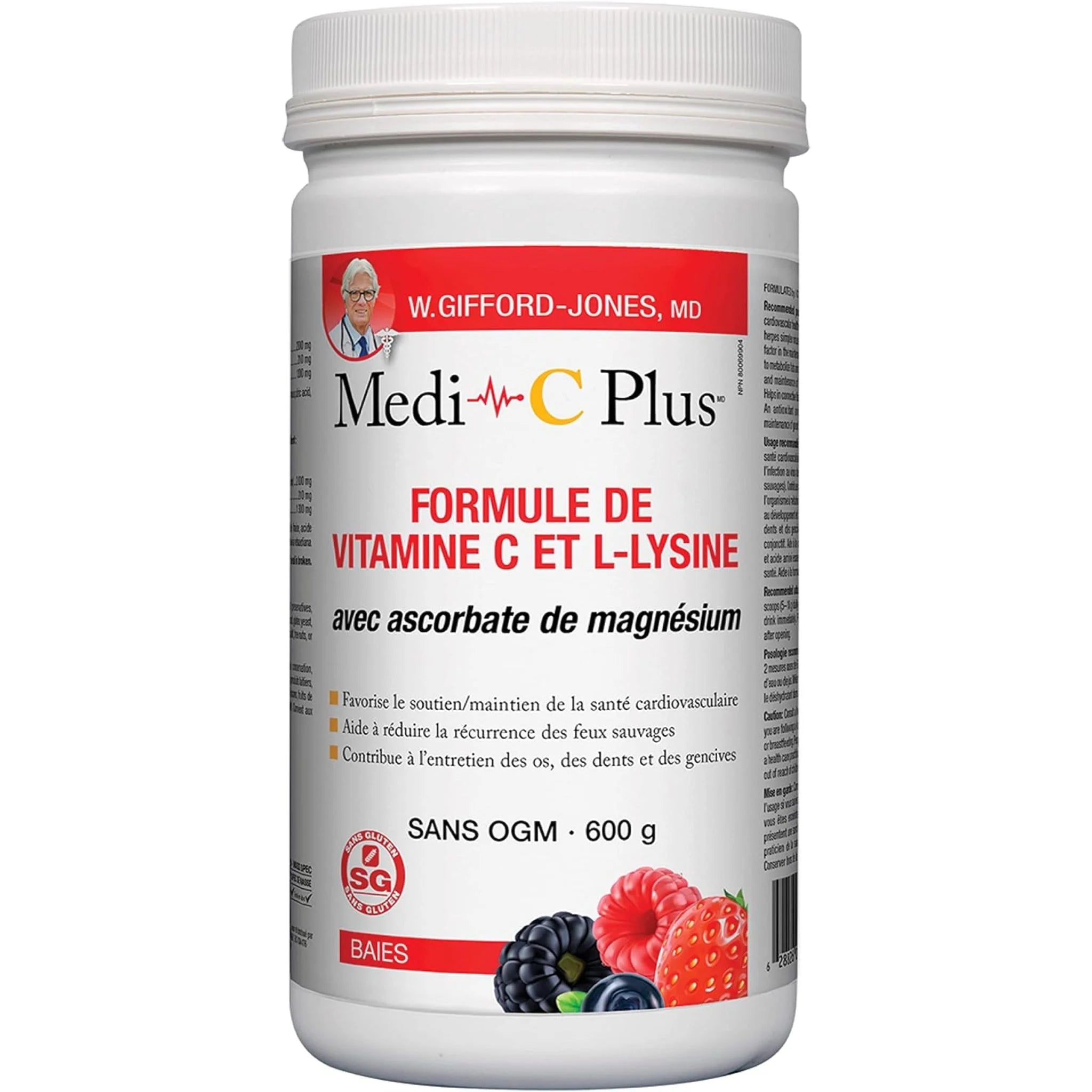 Medi-C Plus With Magnesium Ascorbate Berry 600g