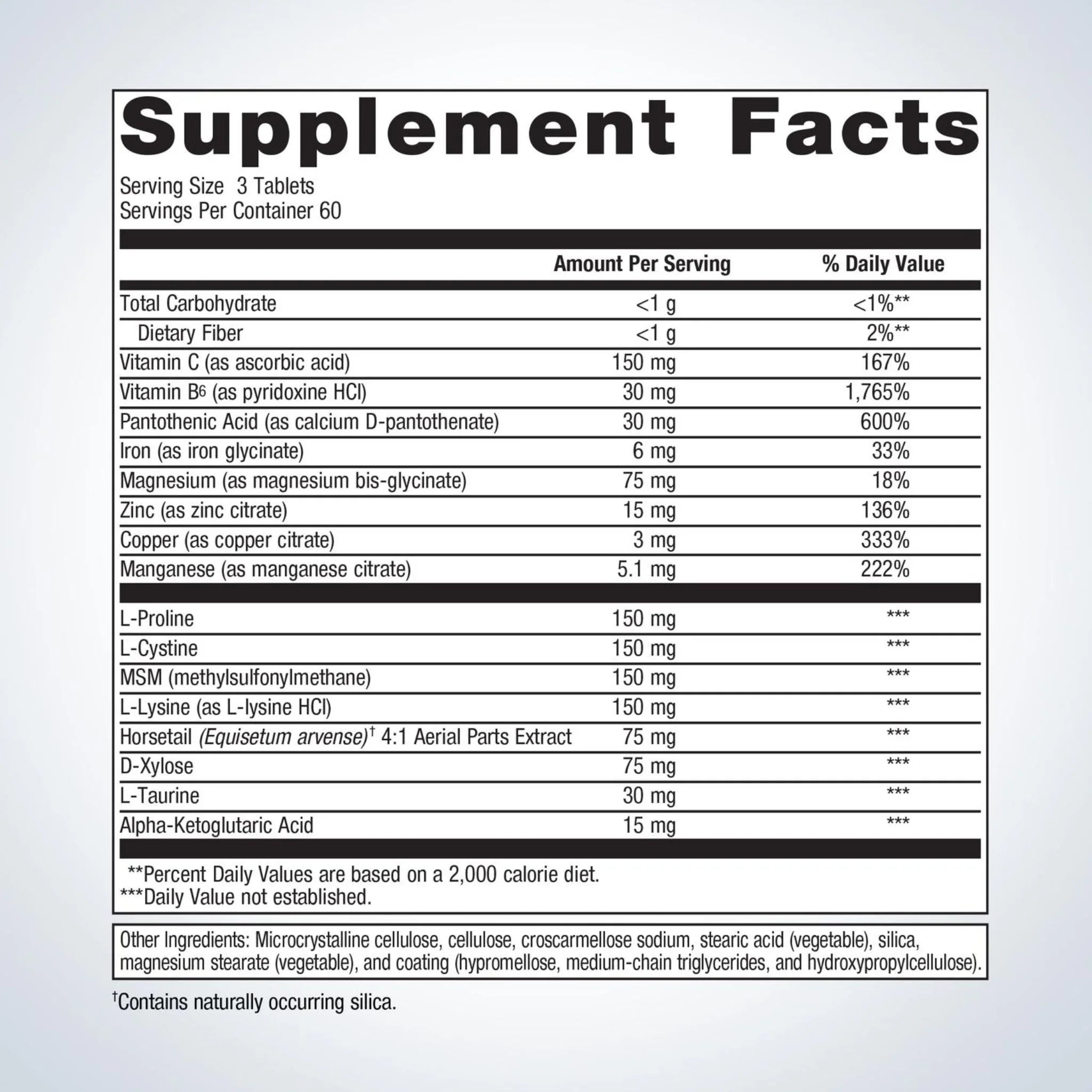 Metagenics Collagenics 180 Tablets - Nature's Source Inc