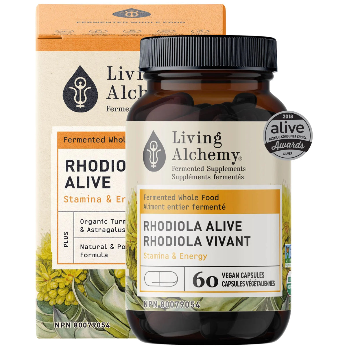 Living Alchemy Rhodiola Alive 60 Veg Capsules