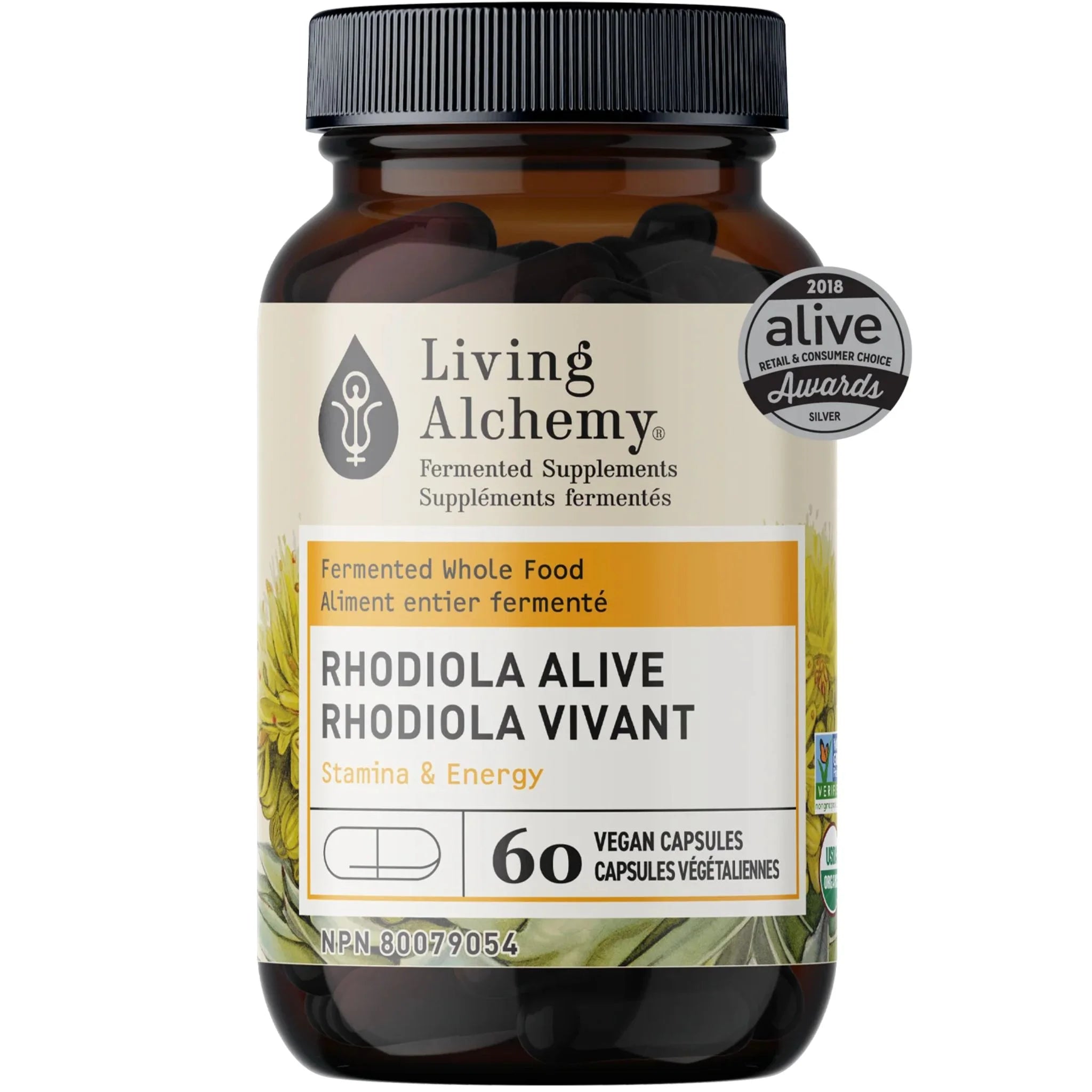 Living Alchemy Rhodiola Alive 60 Veg Capsules