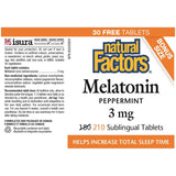 Natural Factors Melatonin 3mg 210 Tablets