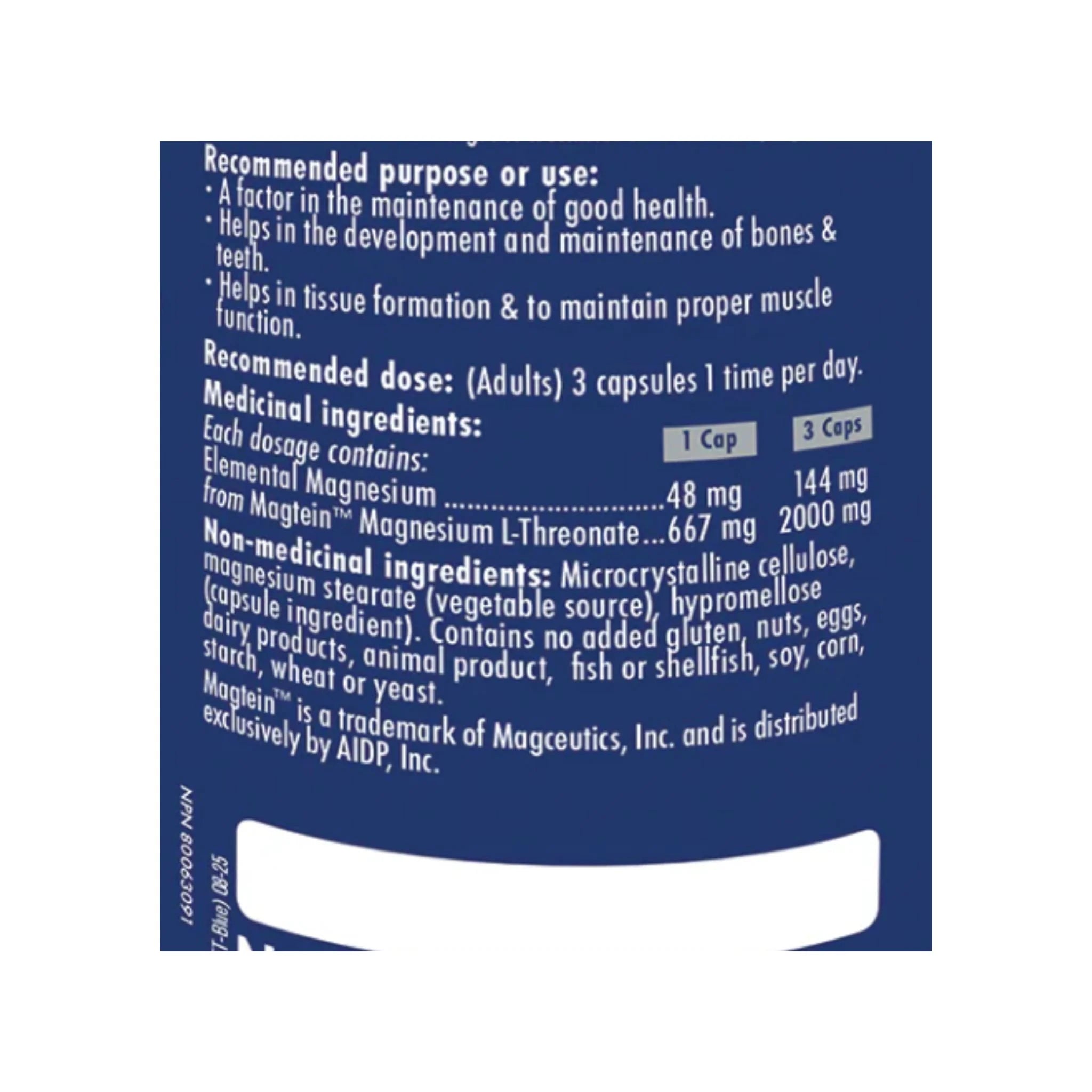 Naka Platinum PRO Magnesium L Threonate 120 Vegan Capsules - Nature's Source Inc