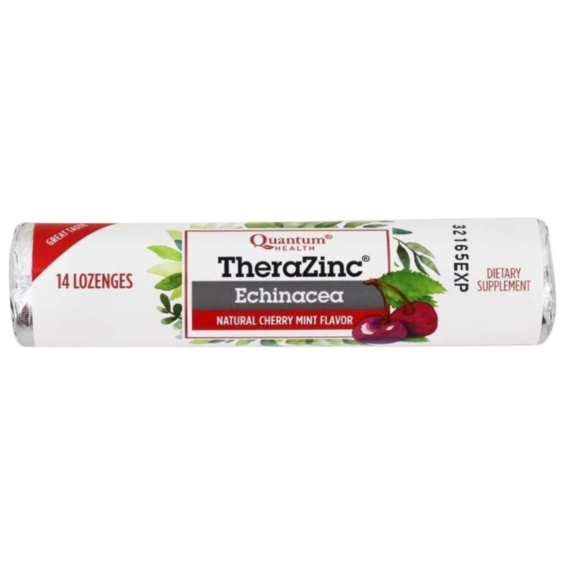 Quantum TheraZinc Echinacea Cherry-Mint 14 Lozenges