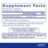 Pure Encapsulations Saccharomyces Boulardii - 60 Capsules - Nature's Source Inc
