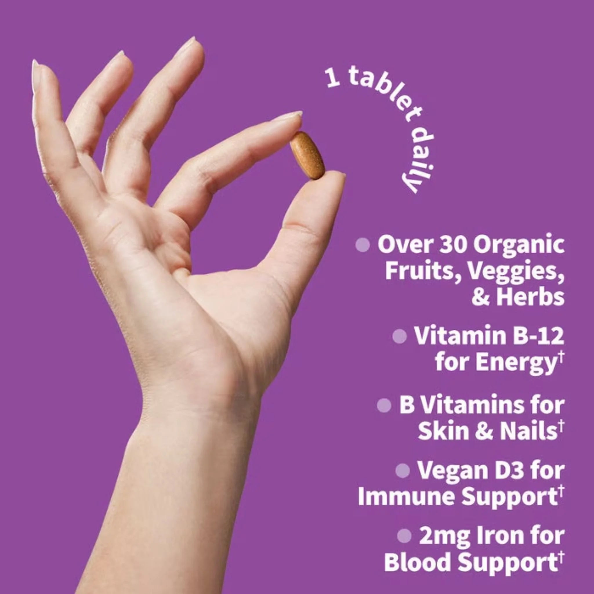 Garden Of Life Organics Women's Once Daily Multivitamin 30 Vegan Tablets