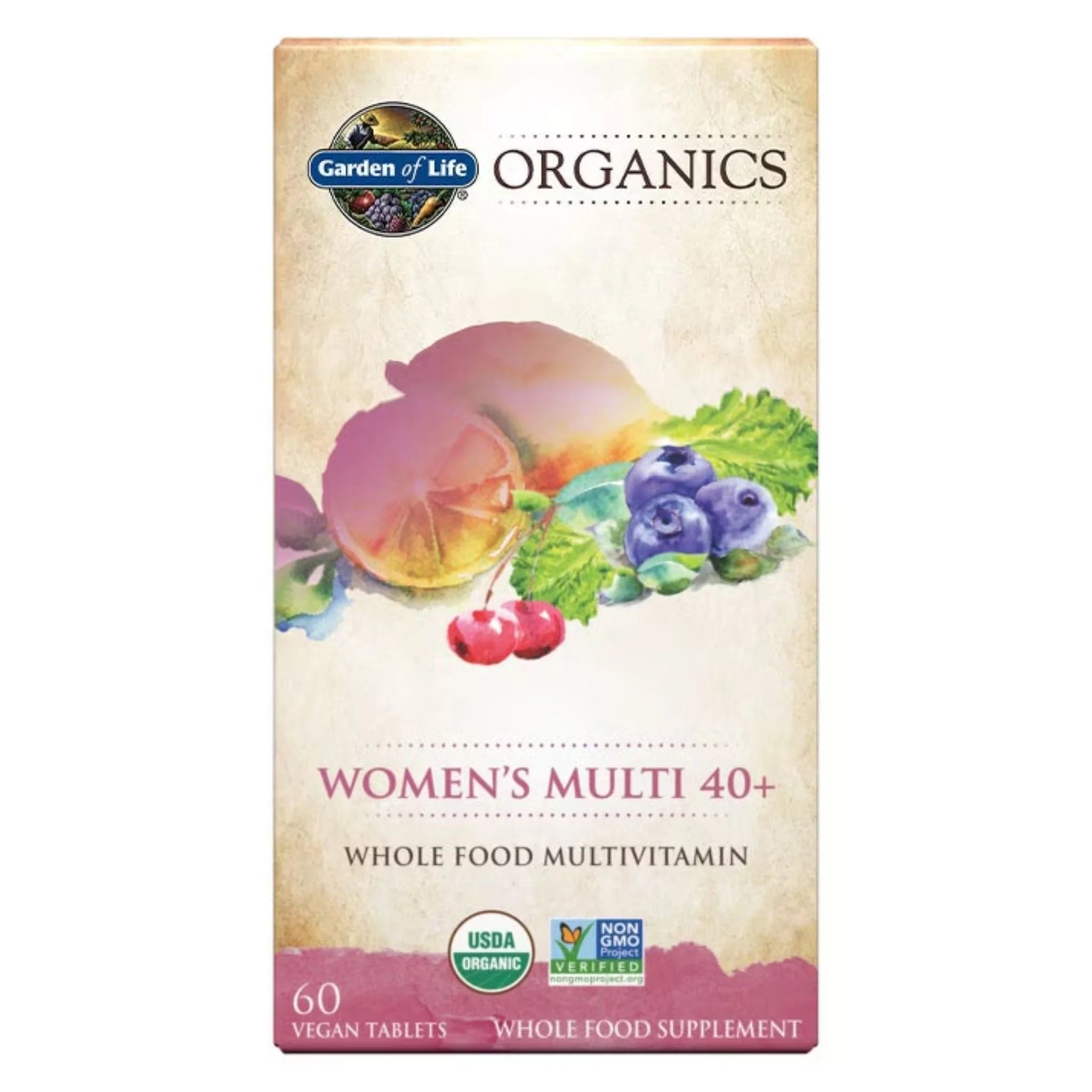 Garden Of Life Organics Women's Multi 40+ Multivitamin 60 Vegan Tablets - Nature's Source Inc