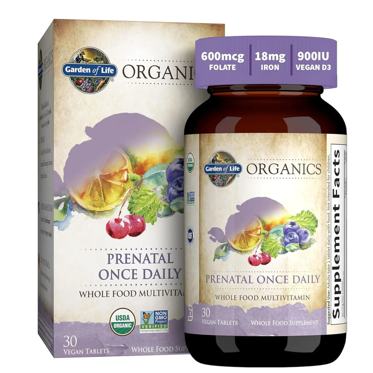 Garden Of Life Organics Prenatal Once Daily 30 Vegan Tablets