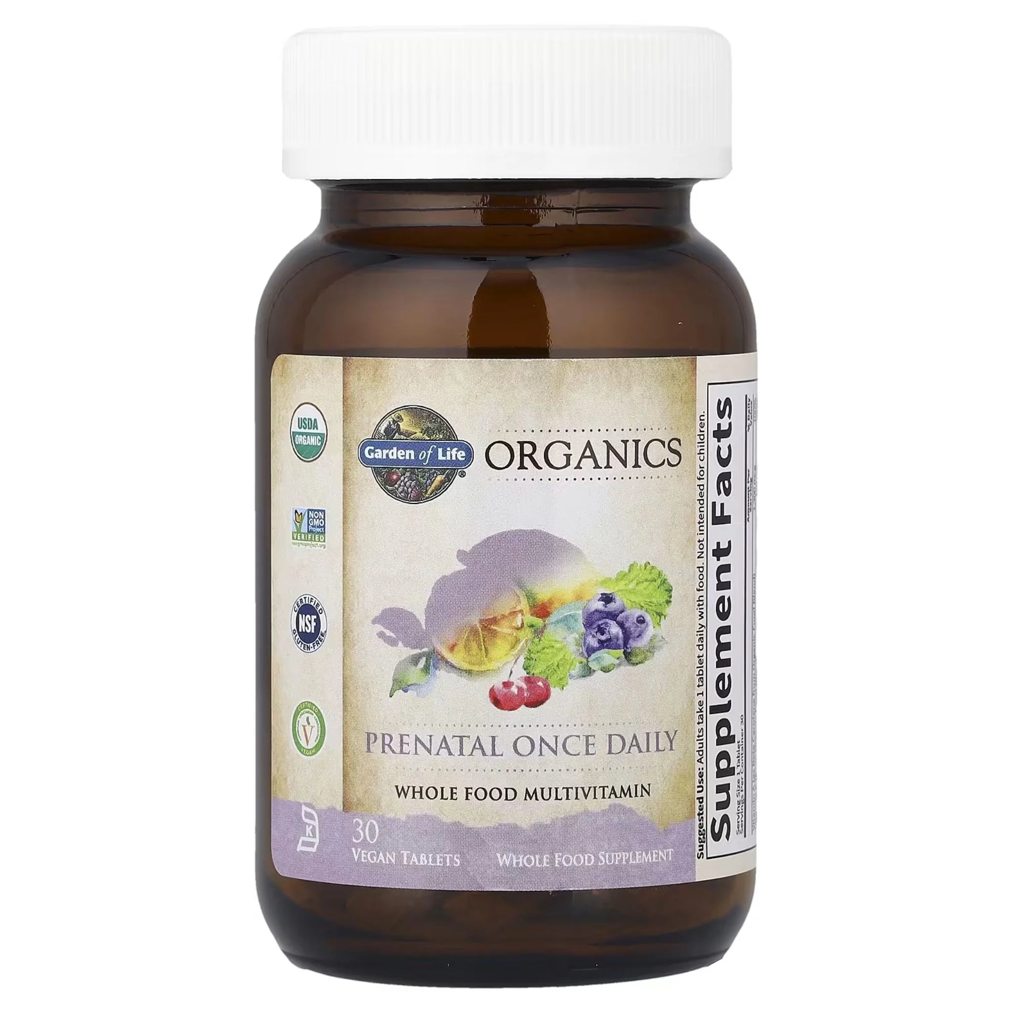 Garden Of Life Organics Prenatal Once Daily 30 Vegan Tablets