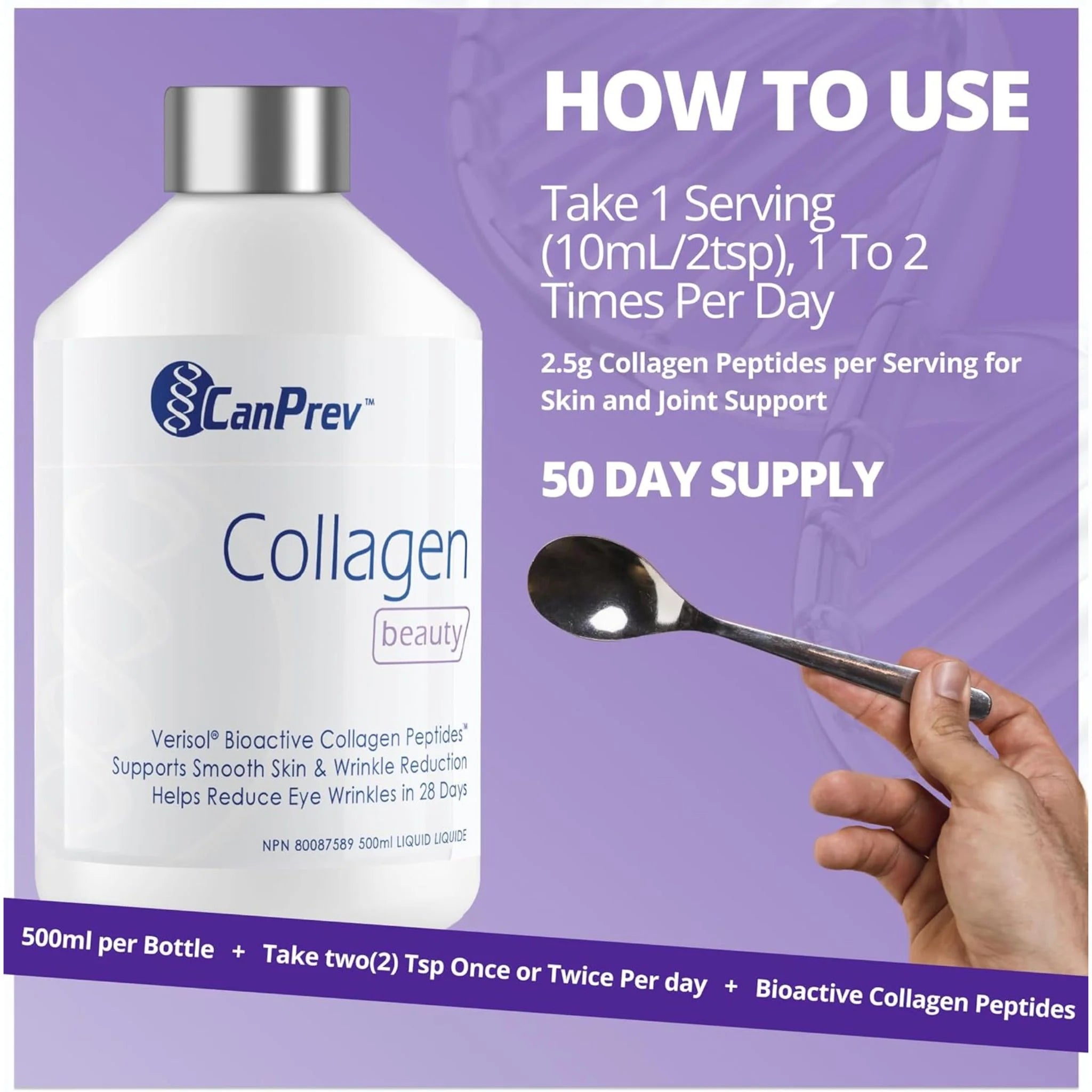 CanPrev Collagen Beauty 500ml - Nature's Source Inc