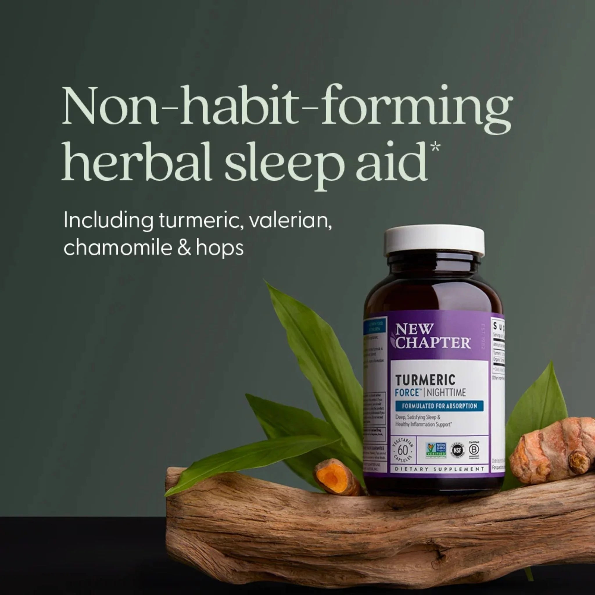 New Chapter Turmeric Force Nighttime 48 Capsules