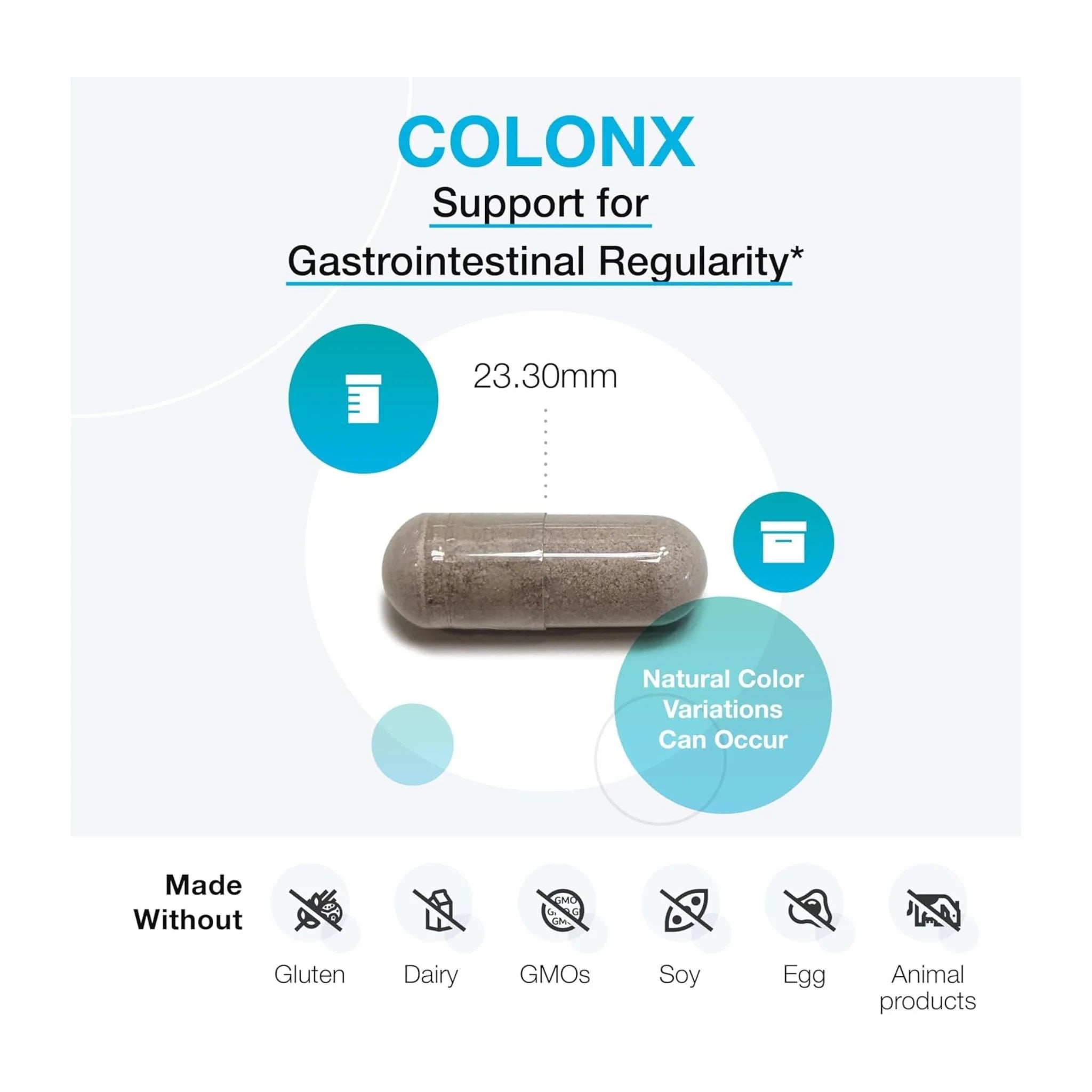 Xymogen ColonX, 60 Vegetarian Capsules - Nature's Source Inc