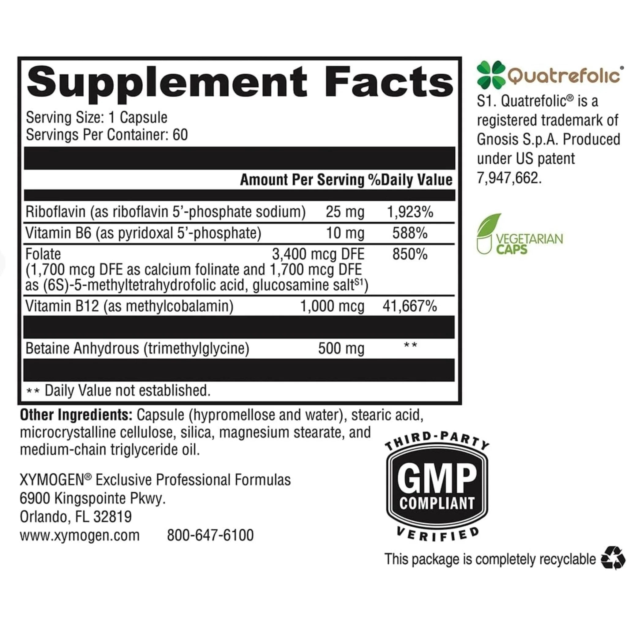 Xymogen Methyl Protect 60vc - Nature's Source Inc