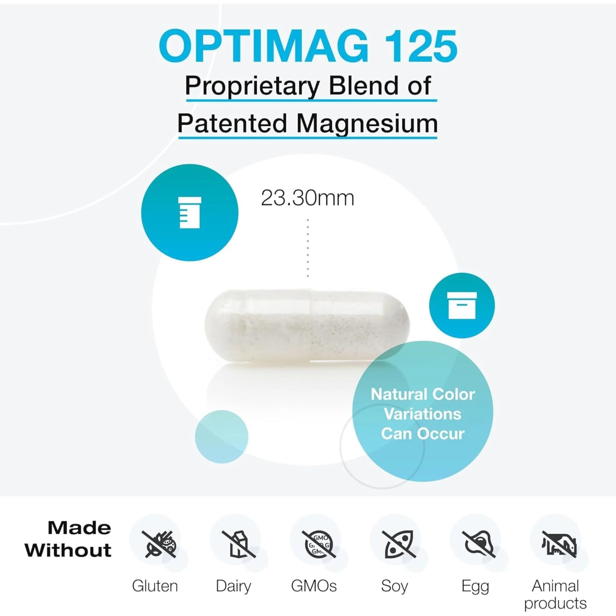 Xymogen Optimag 125mg 120vc - Nature's Source Inc