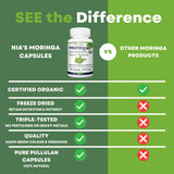 Nia Organic Moringa 120 Capsules