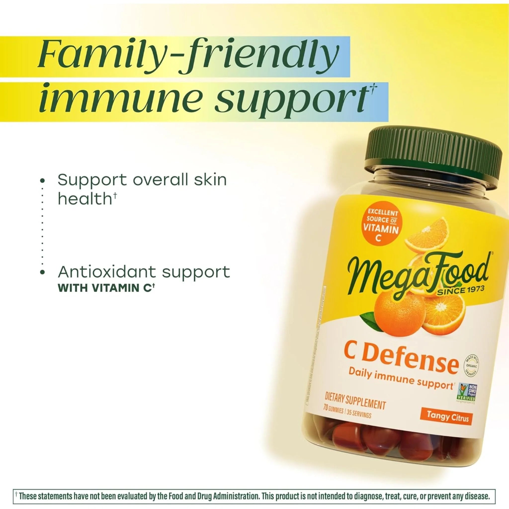 MegaFood Vitamin C Citrus 70 Gummies