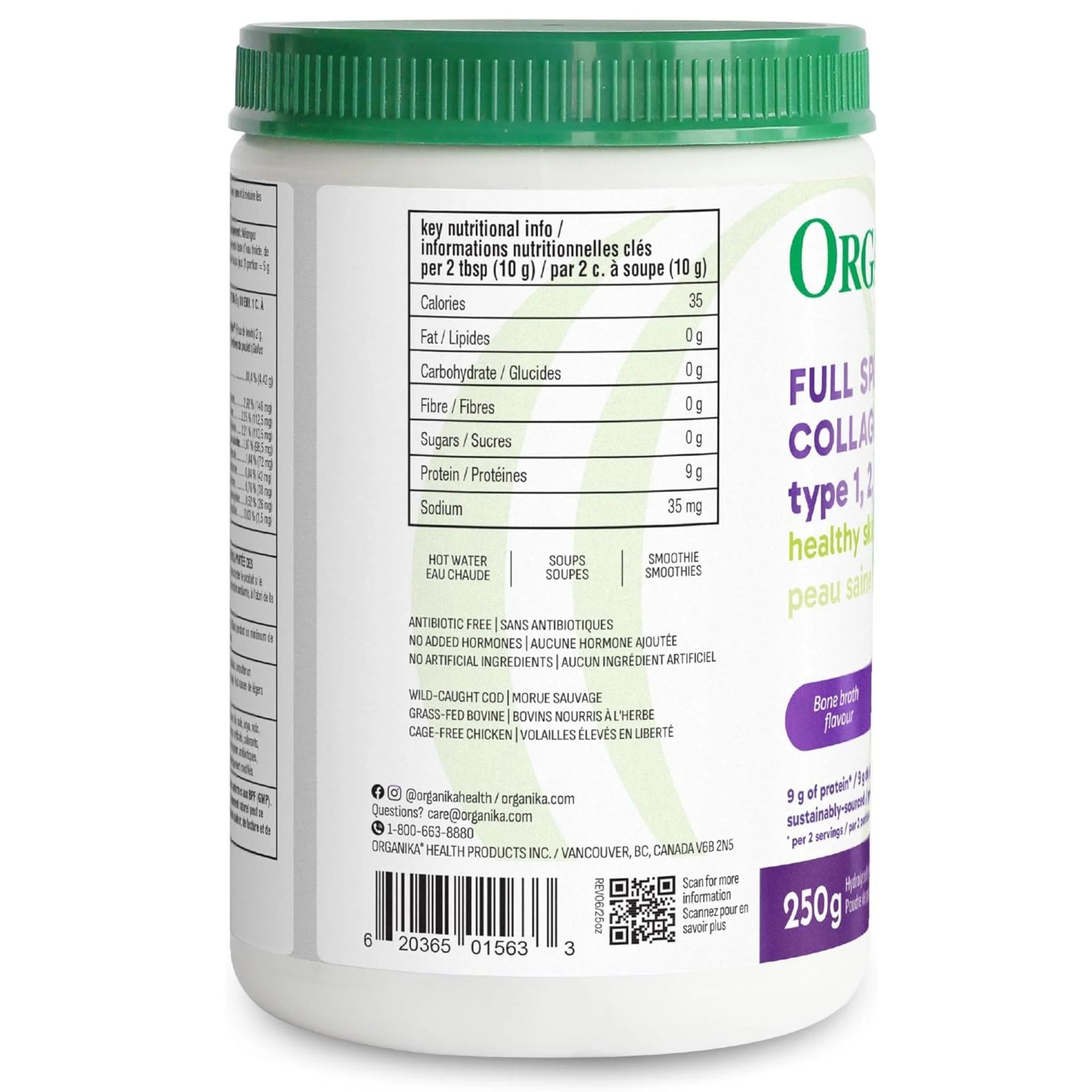 Organika Full Spectrum Collagen 250g - Nature's Source Inc