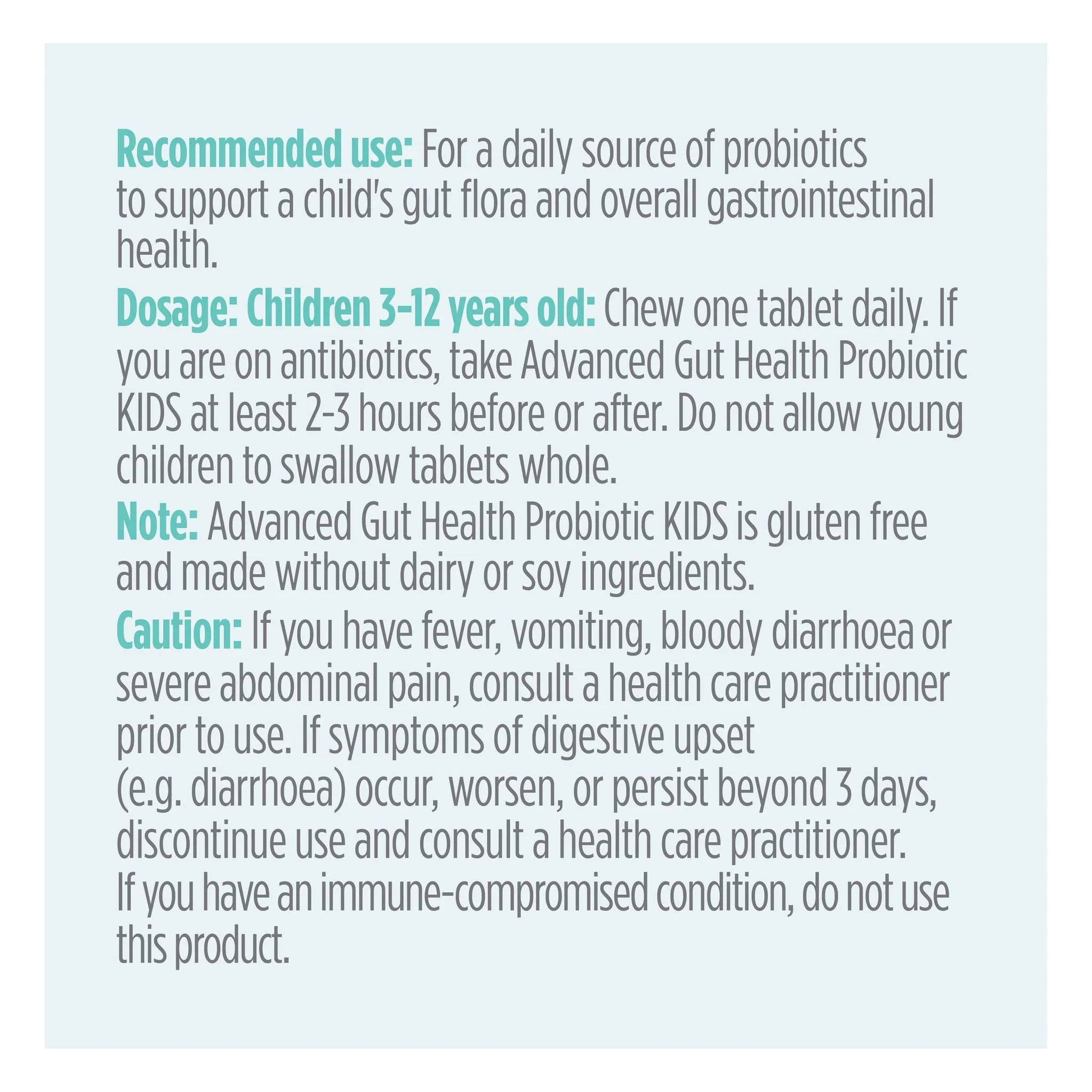 Genuine Health Advanced Gut Health Probiotic Kids 5 Billion 30 Yummy Lemon Chews - Nature's Source Inc