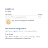 CanPrev Iron Bis - glycinate 25mg 120 Vegetable Capsules - Nature's Source Inc